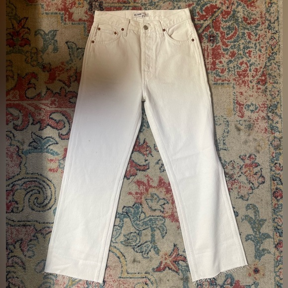 NWOT RE/DONE Orginals 90s High Rise Loose in white size 26 - Picture 4 of 8
